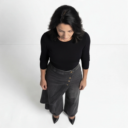 CRISTINA | PANTALONI DENIM PETRECUȚI