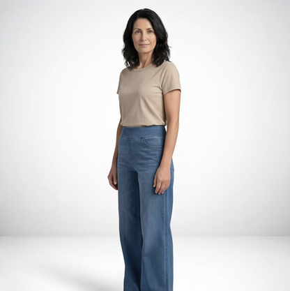 GEORGIANA | PANTALONI DENIM TALIE ELASTICĂ