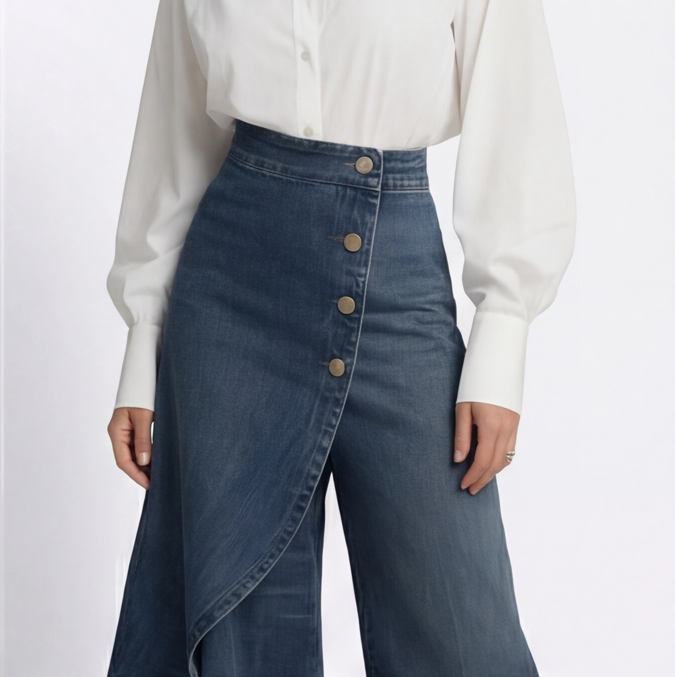 CRISTINA | PANTALONI DENIM PETRECUȚI