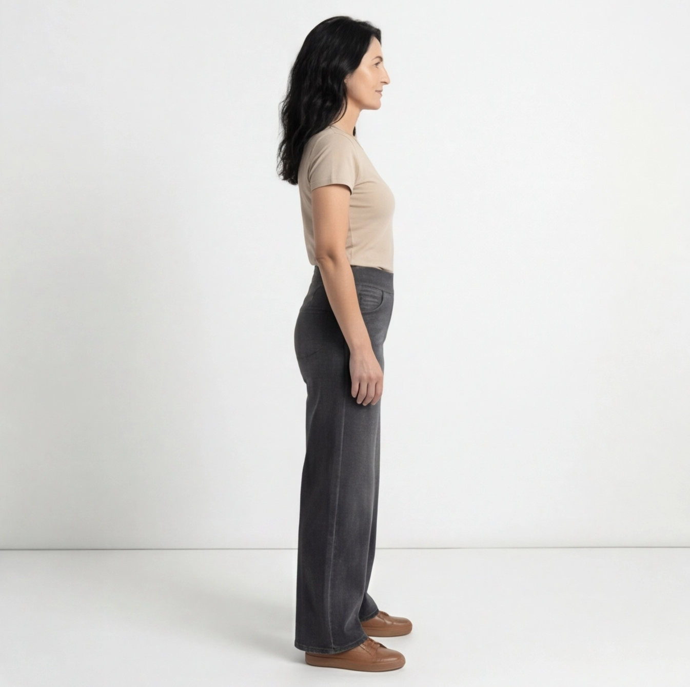 GEORGIANA | PANTALONI DENIM TALIE ELASTICĂ
