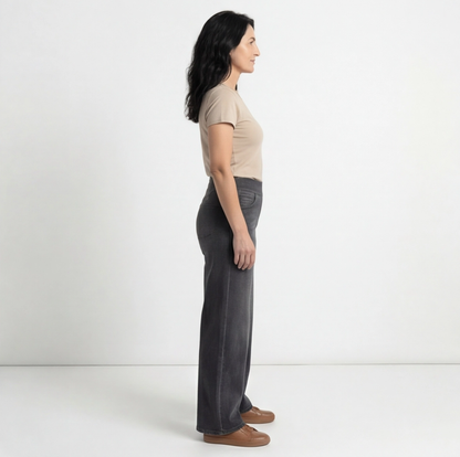 GEORGIANA | PANTALONI DENIM TALIE ELASTICĂ
