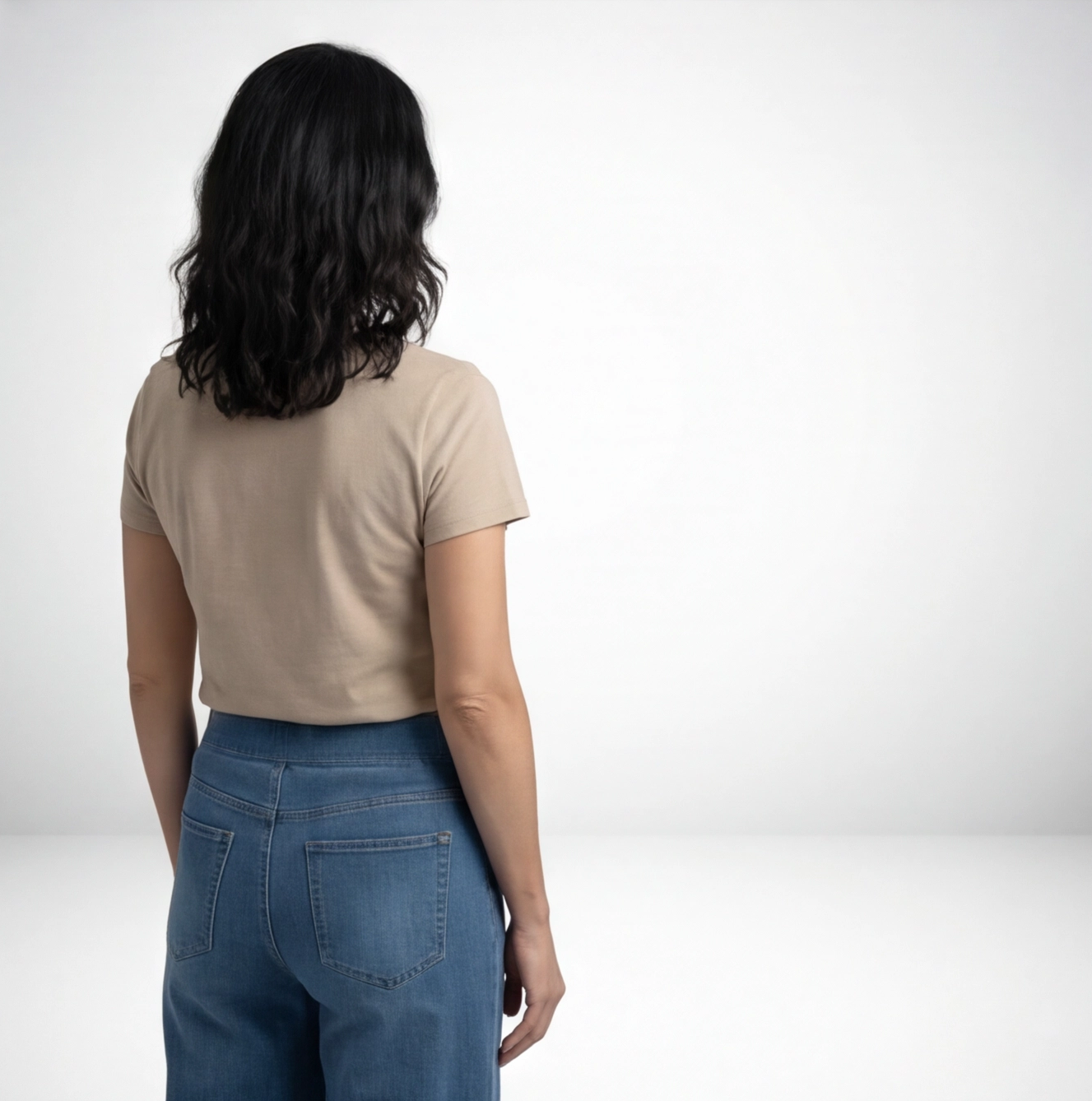 GEORGIANA | PANTALONI DENIM TALIE ELASTICĂ
