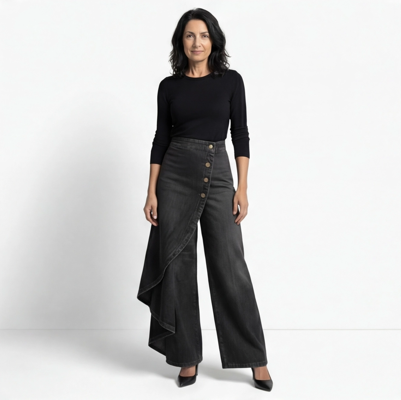 CRISTINA | PANTALONI DENIM PETRECUȚI