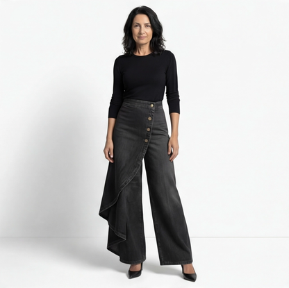 CRISTINA | PANTALONI DENIM PETRECUȚI