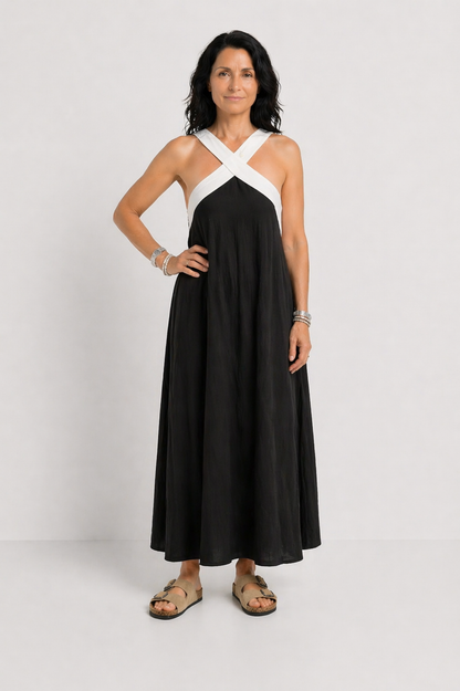 LUCIA | ROCHIE MAXI CU ACCENT CONTRASTANT