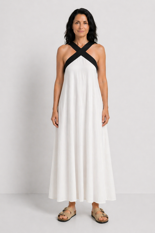 LUCIA | ROCHIE MAXI CU ACCENT CONTRASTANT