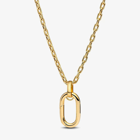GOLDEN OVAL ELEGANCE NECKLACE
